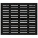 Tăblie de pat pentru perete, negru, 96x3x91,5 cm lemn masiv pin - WALTI WALTI