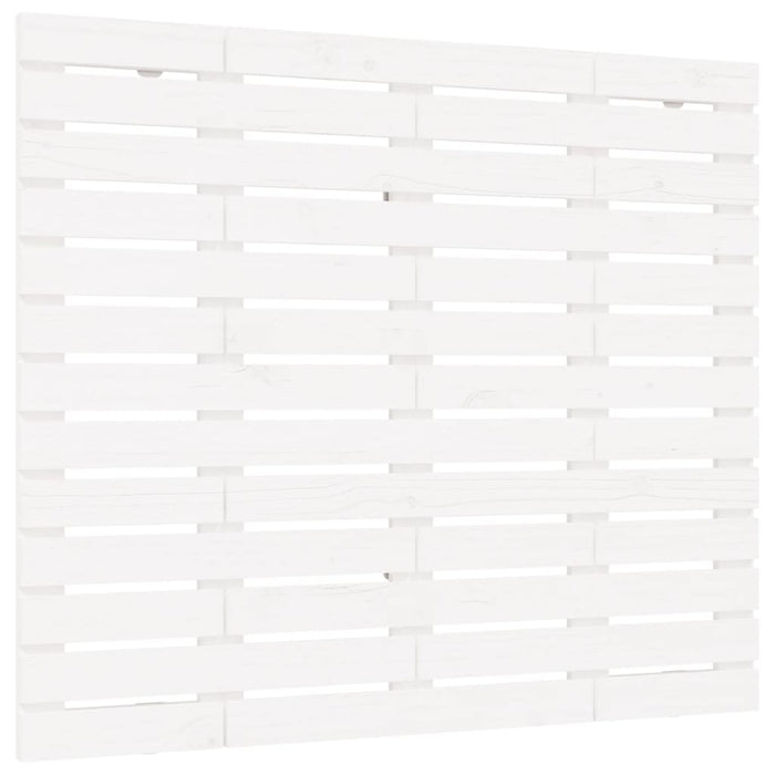 Tăblie de pat pentru perete, alb, 126x3x91,5 cm, lemn masiv pin - WALTI WALTI