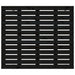 Tăblie de pat pentru perete, negru 126x3x91,5 cm lemn masiv pin - WALTI WALTI