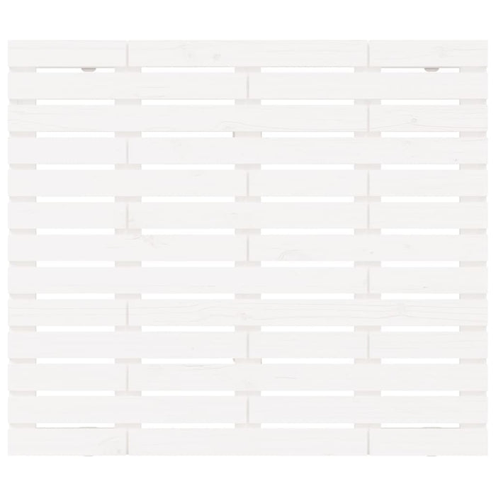 Tăblie de pat pentru perete, alb, 146x3x91,5 cm, lemn masiv pin - WALTI WALTI