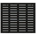 Tăblie de pat pentru perete, negru 146x3x91,5 cm lemn masiv pin - WALTI WALTI