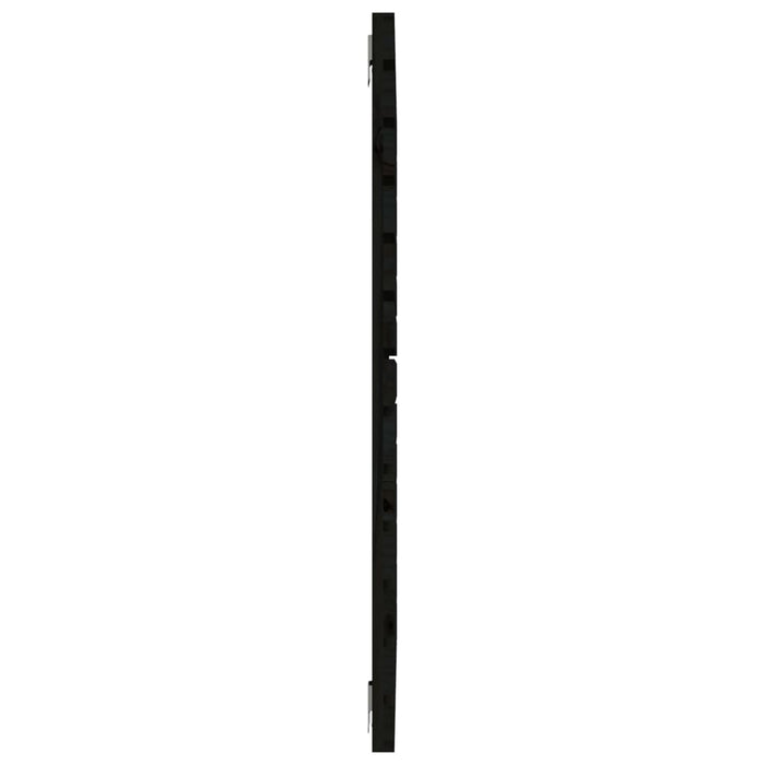 Tăblie de pat pentru perete, negru 146x3x91,5 cm lemn masiv pin - WALTI WALTI