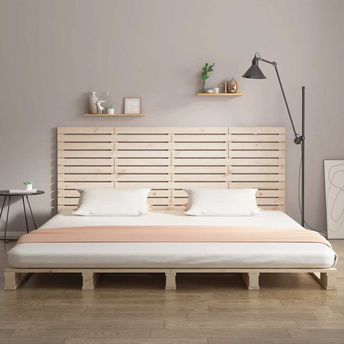 Tăblie de pat pentru perete, 156x3x91,5 cm, lemn masiv de pin - WALTI WALTI