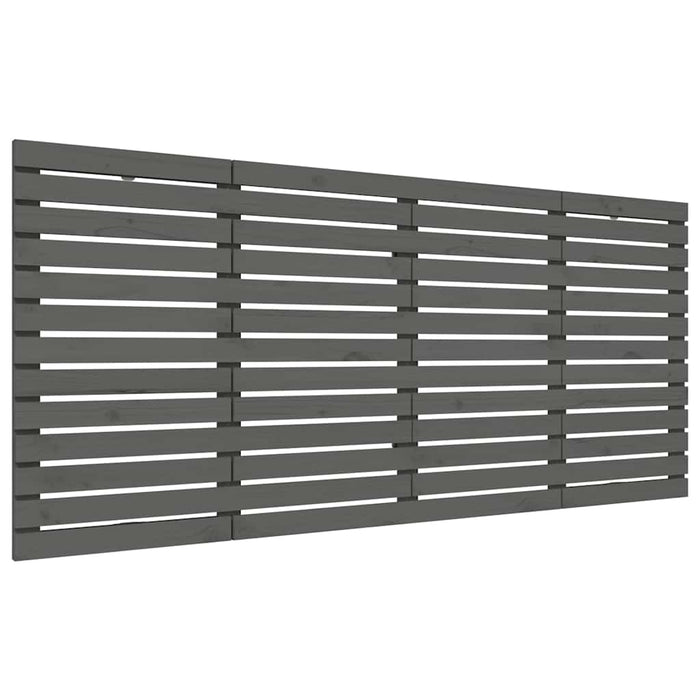 Tăblie de pat pentru perete, gri, 156x3x91,5 cm, lemn masiv pin - WALTI WALTI