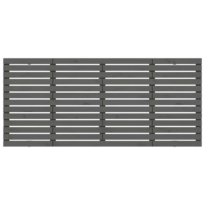 Tăblie de pat pentru perete, gri, 156x3x91,5 cm, lemn masiv pin - WALTI WALTI