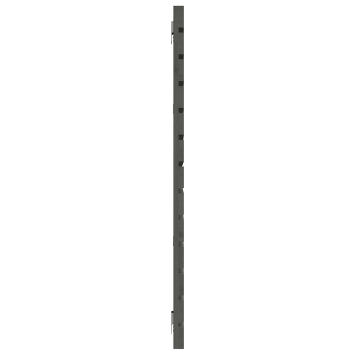 Tăblie de pat pentru perete, gri, 156x3x91,5 cm, lemn masiv pin - WALTI WALTI