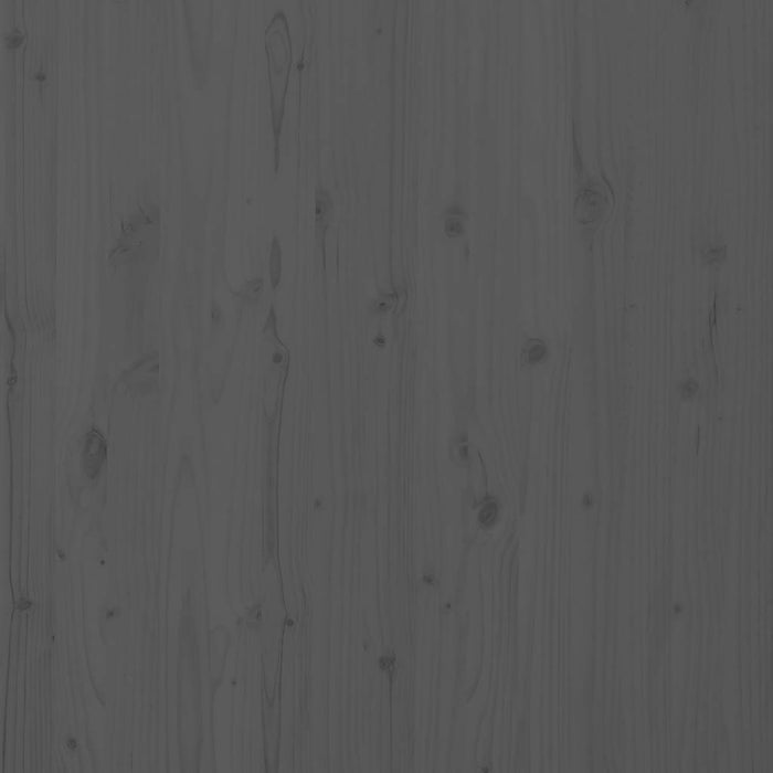 Tăblie de pat pentru perete, gri, 156x3x91,5 cm, lemn masiv pin - WALTI WALTI