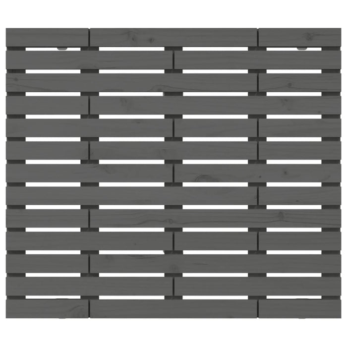 Tăblie de pat pentru perete, gri, 81x3x91,5 cm, lemn masiv pin - WALTI WALTI