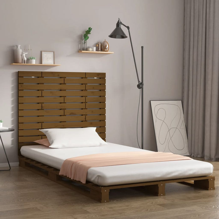 Tăblie de pat pentru perete, maro miere, 81x3x91,5 cm, lemn pin - WALTI WALTI