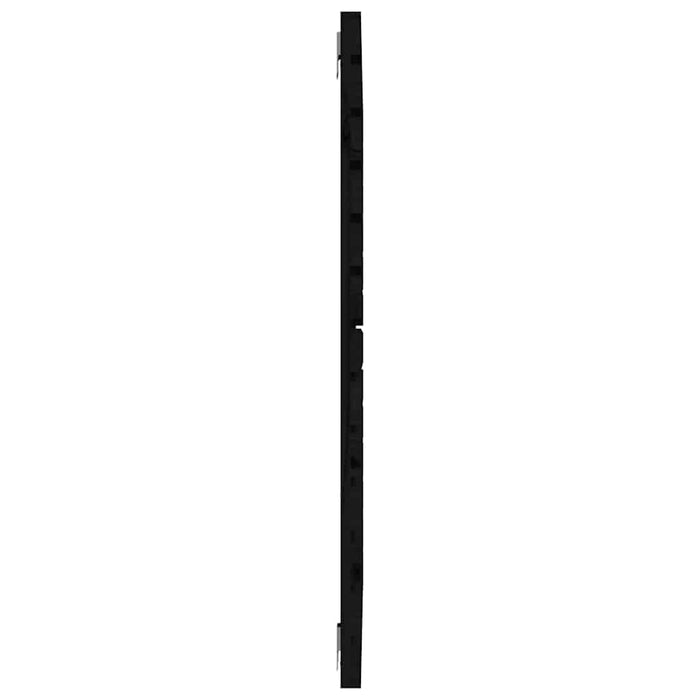 Tăblie de pat pentru perete, negru, 81x3x91,5 cm lemn masiv pin - WALTI WALTI