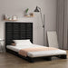 Tăblie de pat pentru perete, negru, 81x3x91,5 cm lemn masiv pin - WALTI WALTI