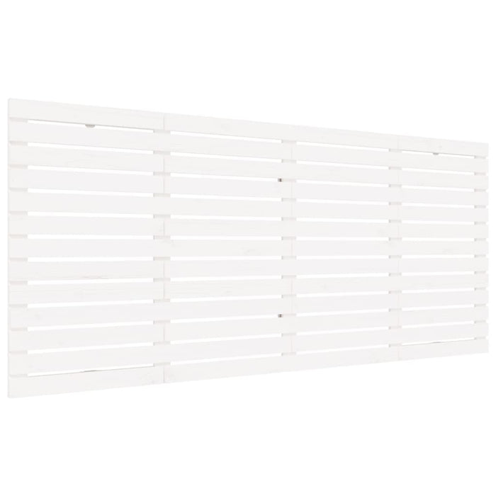 Tăblie de pat pentru perete, alb, 166x3x91,5 cm, lemn masiv pin - WALTI WALTI