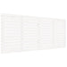 Tăblie de pat pentru perete, alb, 166x3x91,5 cm, lemn masiv pin - WALTI WALTI
