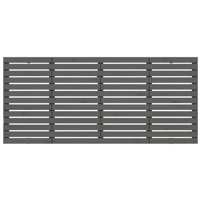 Tăblie de pat pentru perete, gri, 166x3x91,5 cm, lemn masiv pin - WALTI WALTI