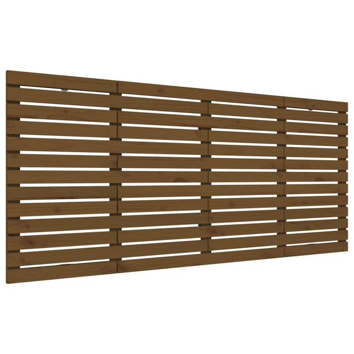 Tăblie de pat pentru perete maro miere, 166x3x91,5 cm, lemn pin - WALTI WALTI