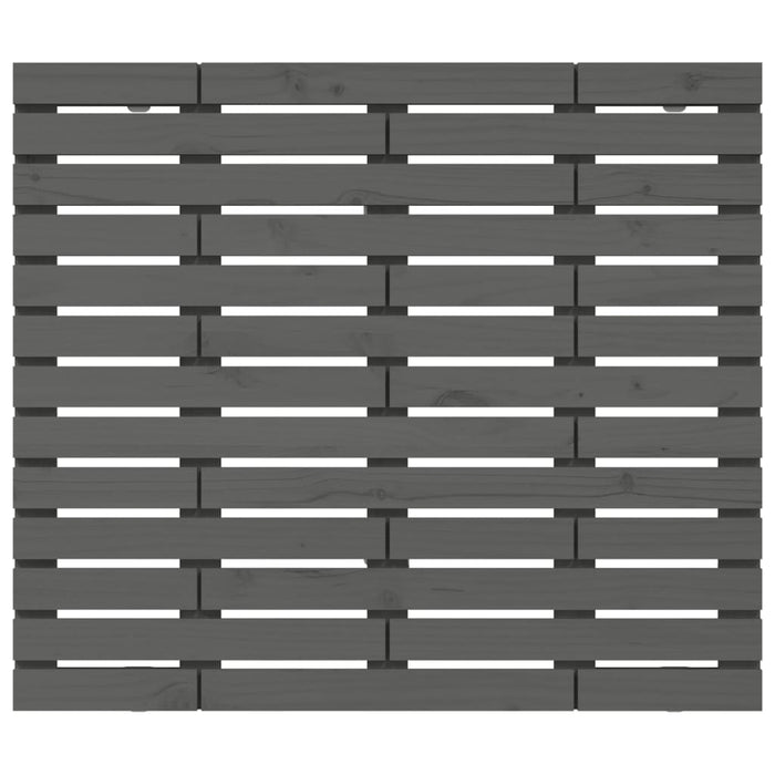 Tăblie de pat pentru perete, gri, 141x3x91,5 cm, lemn masiv pin - WALTI WALTI
