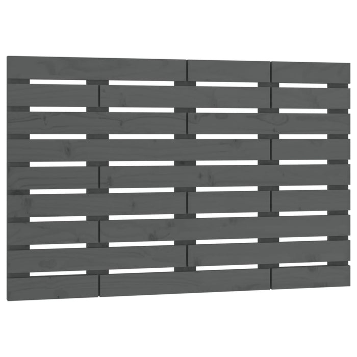 Tăblie de pat pentru perete, gri, 106x3x63 cm, lemn masiv pin - WALTI WALTI