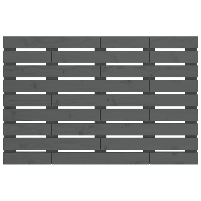 Tăblie de pat pentru perete, gri, 106x3x63 cm, lemn masiv pin - WALTI WALTI