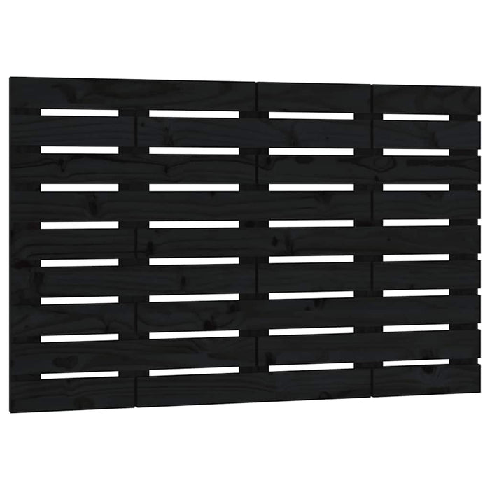 Tăblie de pat pentru perete, negru, 106x3x63 cm, lemn masiv pin - WALTI WALTI