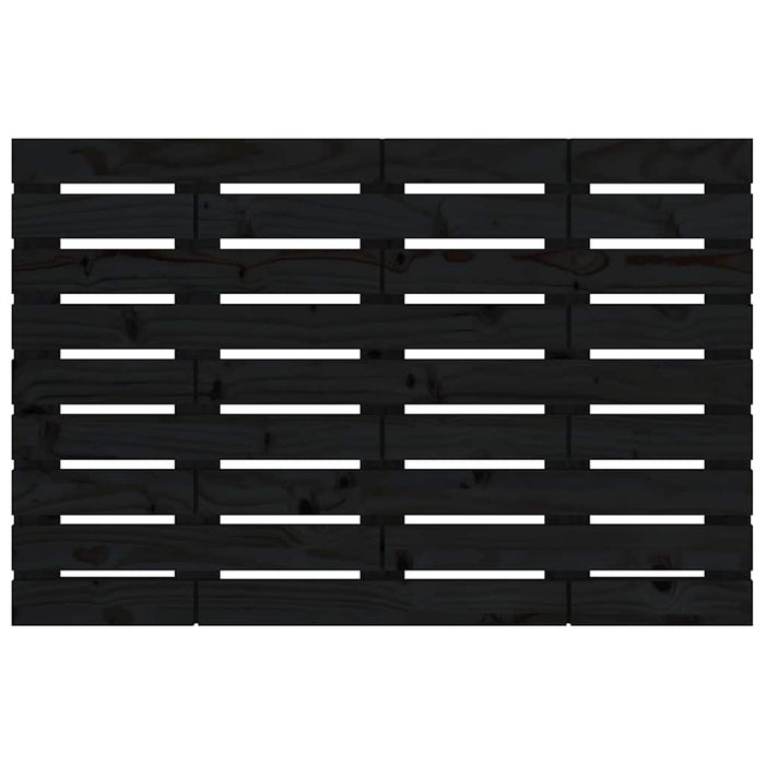 Tăblie de pat pentru perete, negru, 106x3x63 cm, lemn masiv pin - WALTI WALTI