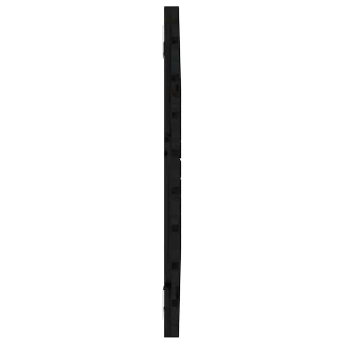 Tăblie de pat pentru perete, negru, 106x3x63 cm, lemn masiv pin - WALTI WALTI