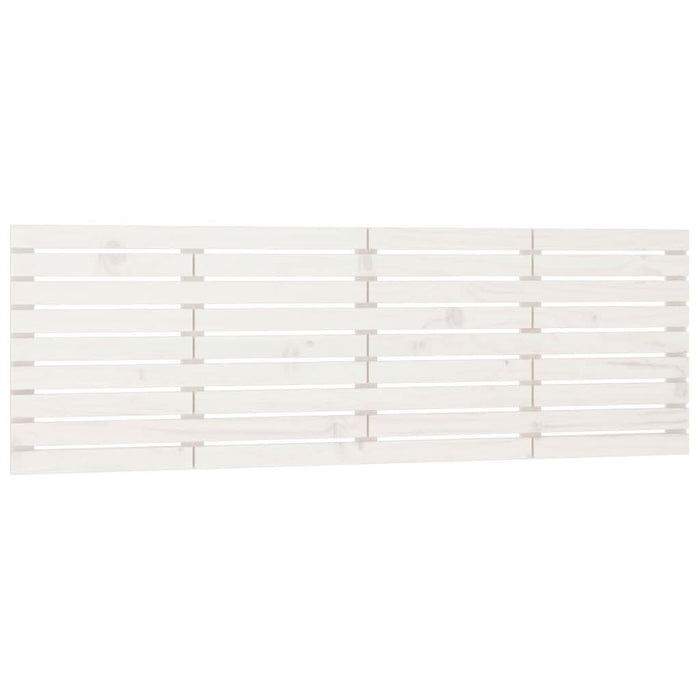 Tăblie de pat pentru perete, alb, 206x3x63 cm, lemn masiv pin - WALTI WALTI