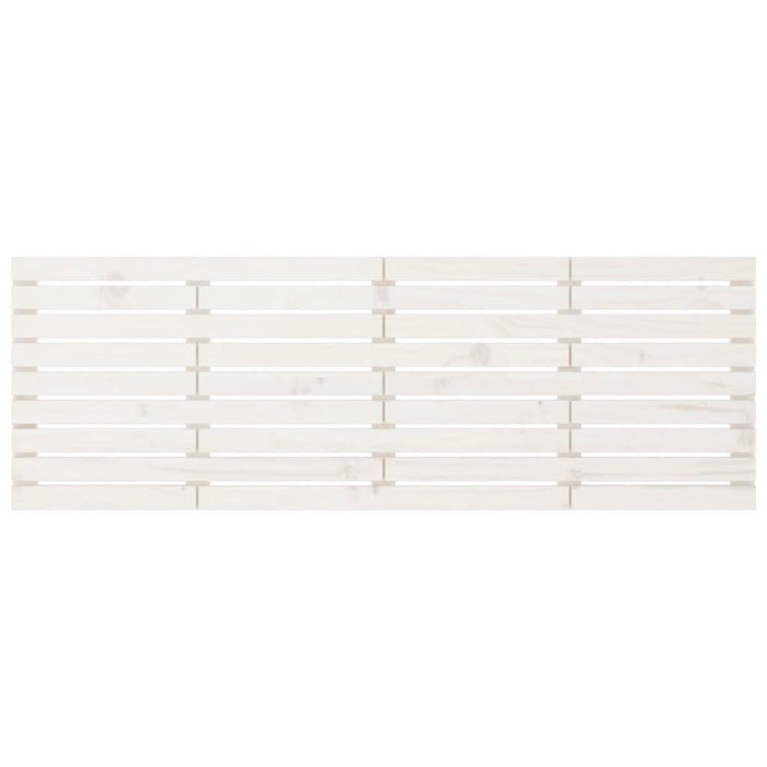 Tăblie de pat pentru perete, alb, 206x3x63 cm, lemn masiv pin - WALTI WALTI