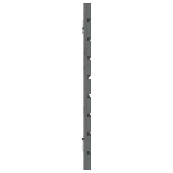 Tăblie de pat pentru perete, gri, 206x3x63 cm, lemn masiv pin - WALTI WALTI