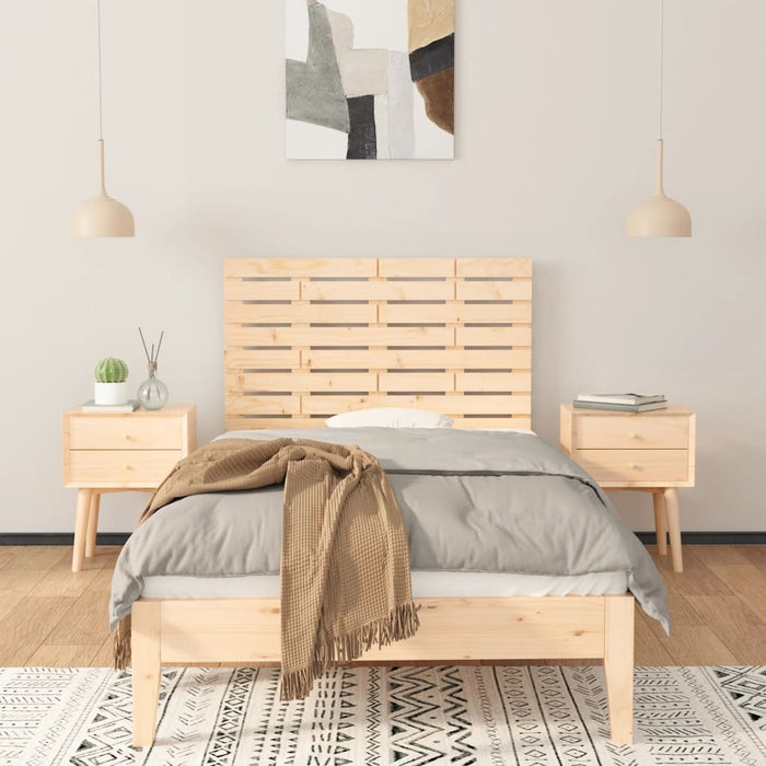 Tăblie de pat pentru perete, 96x3x63 cm, lemn masiv de pin - WALTI WALTI