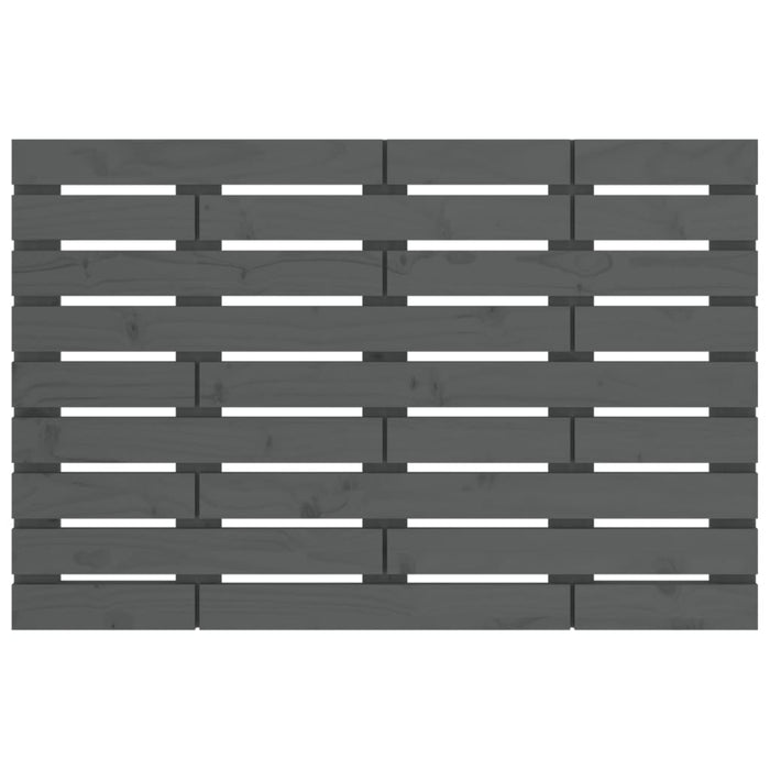 Tăblie de pat pentru perete, gri, 96x3x63 cm, lemn masiv pin - WALTI WALTI