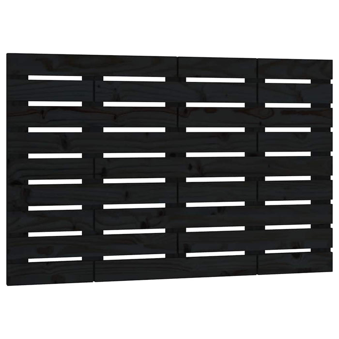 Tăblie de pat pentru perete, negru, 96x3x63 cm, lemn masiv pin - WALTI WALTI