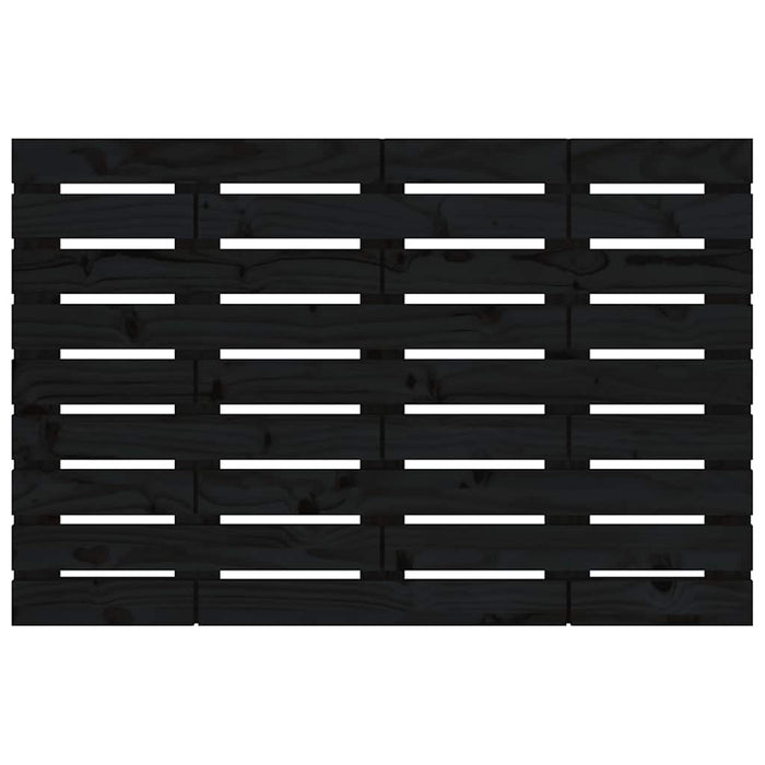 Tăblie de pat pentru perete, negru, 96x3x63 cm, lemn masiv pin - WALTI WALTI