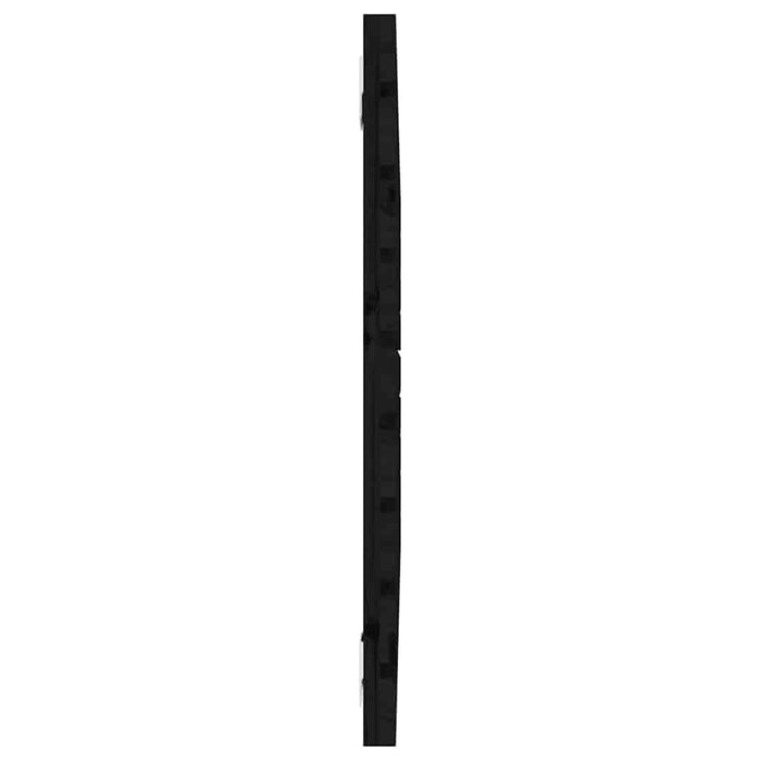 Tăblie de pat pentru perete, negru, 96x3x63 cm, lemn masiv pin - WALTI WALTI