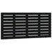 Tăblie de pat pentru perete, negru, 126x3x63 cm, lemn masiv pin - WALTI WALTI