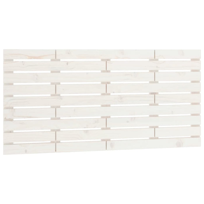 Tăblie de pat pentru perete, alb, 146x3x63 cm, lemn masiv pin - WALTI WALTI