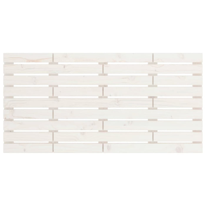 Tăblie de pat pentru perete, alb, 146x3x63 cm, lemn masiv pin - WALTI WALTI