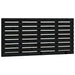 Tăblie de pat pentru perete, negru, 146x3x63 cm, lemn masiv pin - WALTI WALTI