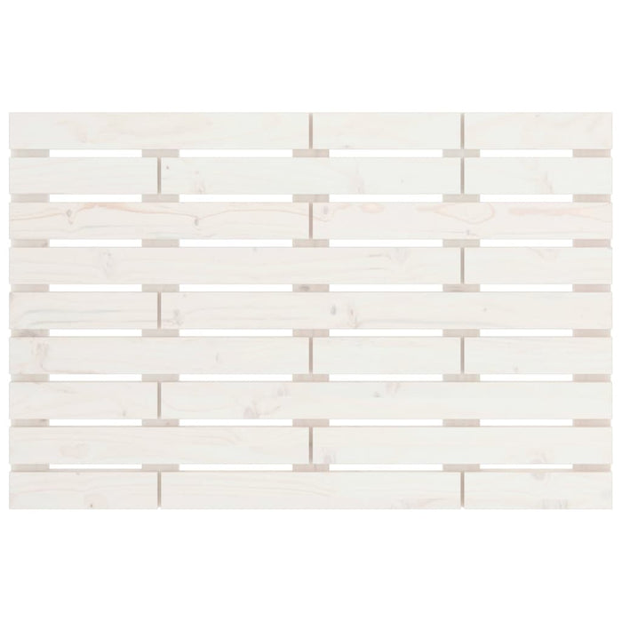 Tăblie de pat pentru perete, alb, 81x3x63 cm, lemn masiv pin - WALTI WALTI
