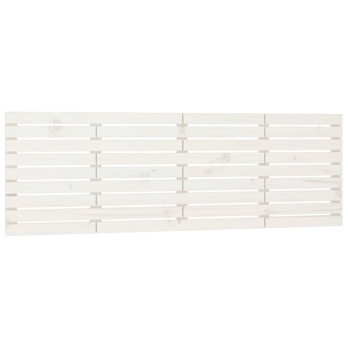 Tăblie de pat pentru perete, alb, 166x3x63 cm, lemn masiv pin - WALTI WALTI
