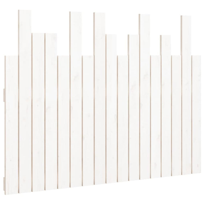 Tăblie de pat pentru perete, alb, 108x3x80 cm, lemn masiv pin - WALTI WALTI