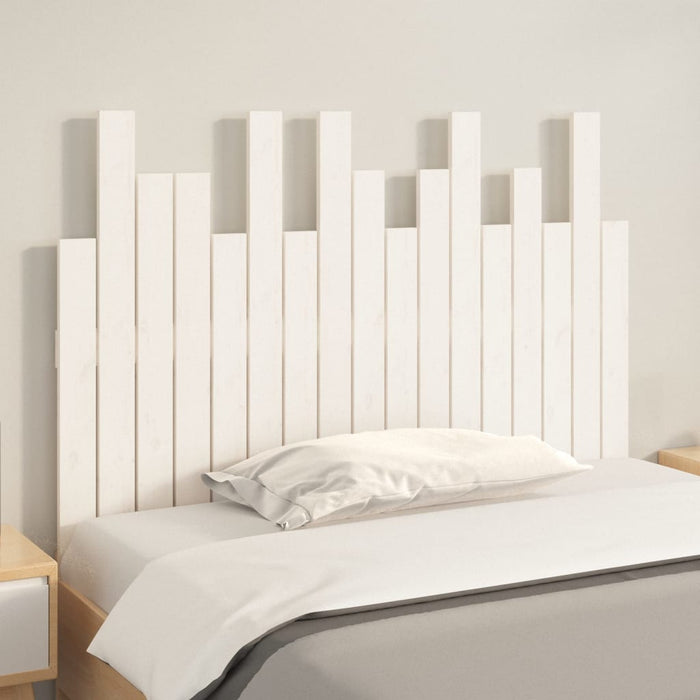 Tăblie de pat pentru perete, alb, 108x3x80 cm, lemn masiv pin - WALTI WALTI