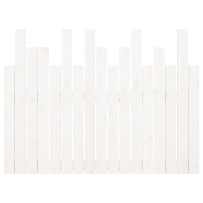 Tăblie de pat pentru perete, alb, 108x3x80 cm, lemn masiv pin - WALTI WALTI