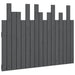 Tăblie de pat pentru perete, gri, 108x3x80 cm, lemn masiv pin - WALTI WALTI