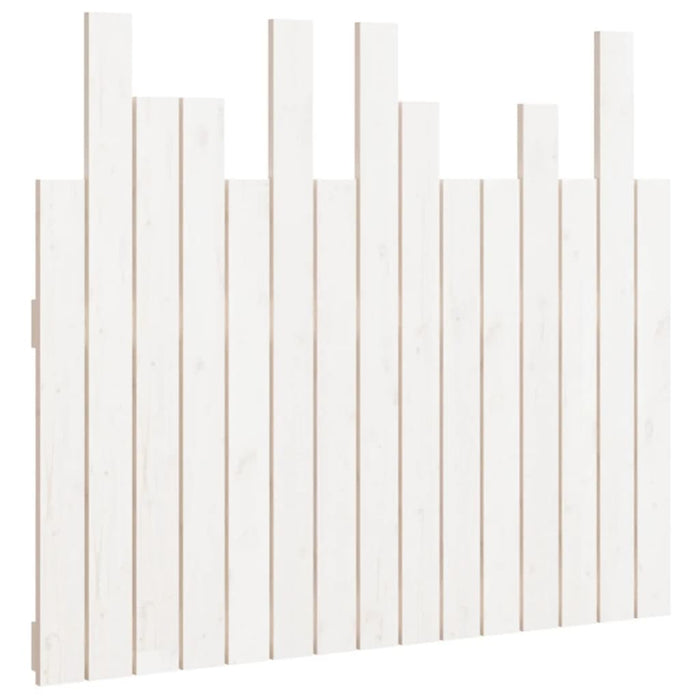 Tăblie de pat pentru perete, alb, 95,5x3x80 cm, lemn masiv pin - WALTI WALTI