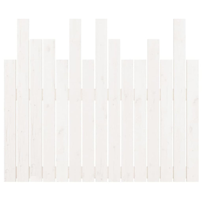 Tăblie de pat pentru perete, alb, 95,5x3x80 cm, lemn masiv pin - WALTI WALTI