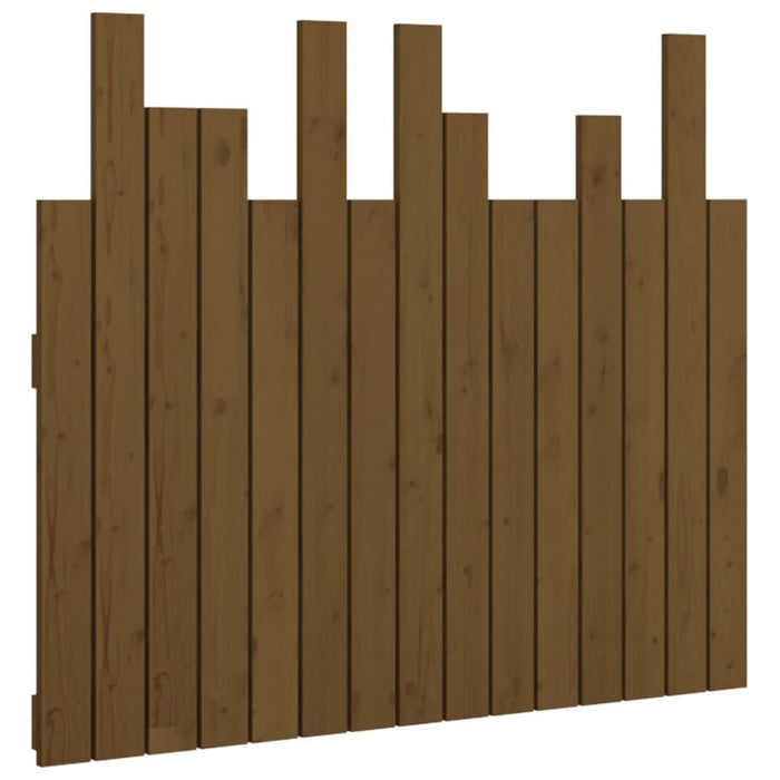 Tăblie de pat de perete, maro miere 95,5x3x80 cm lemn masiv pin - WALTI WALTI