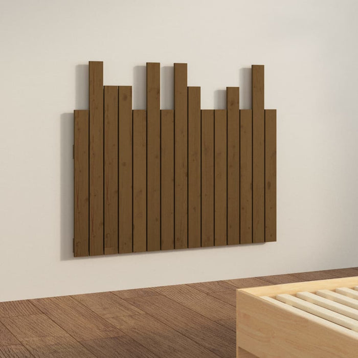 Tăblie de pat de perete, maro miere 95,5x3x80 cm lemn masiv pin - WALTI WALTI