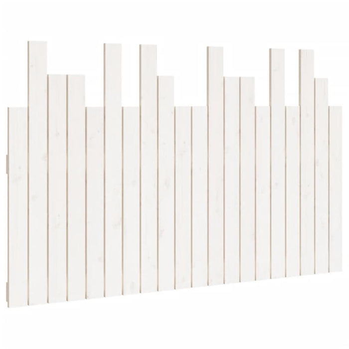 Tăblie de pat pentru perete, alb, 127,5x3x80 cm, lemn masiv pin - WALTI WALTI