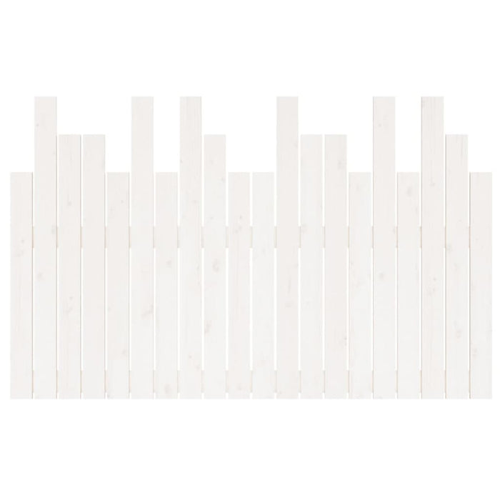 Tăblie de pat pentru perete, alb, 127,5x3x80 cm, lemn masiv pin - WALTI WALTI