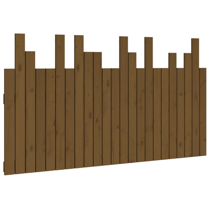 Tăblie de pat de perete maro miere 146,5x3x80 cm lemn masiv pin - WALTI WALTI